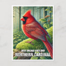 Search for virginia state bird postcards Cardinal