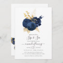 Search for rose gold and navy blue invitations Chic