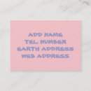 Search for solid business cards Pink