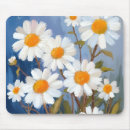 Search for painted daisies mousepads White