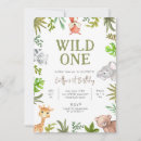 Search for wild safari birthday invitations Tropical greenery birthday