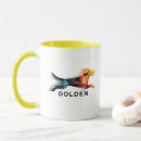 Search for dog face illustration mugs Golden retriever