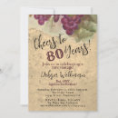 Search for cheers to 80 years invitations Eighty