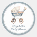 Search for blue baby carriage stickers Vintage