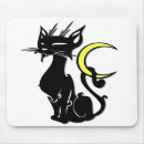 Search for moon cat mousepads Black