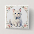 Search for pretty kitty badges Watercolor