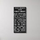 Search for libraries canvas prints Public