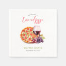 Search for love pizza napkins Pizza bridal shower