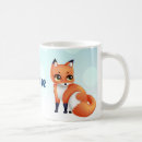 Search for cute cartoon fox mugs Kawaii
