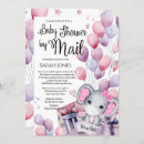 Search for by mail baby girl shower invitations Elephant