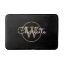 Search for black and gold bath mats Girly