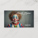 Search for kid business cards Clown
