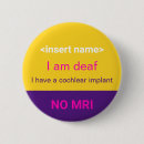 Search for deaf badges Yellow