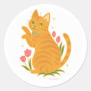 Search for orange tulip stickers Cat