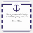 Search for navy stripe wedding stickers Anchor