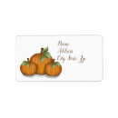 Search for pumpkin patch return address labels Thanksgiving