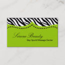 Search for zebra patterns business cards Animal