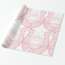 Search for horseshoe wrapping paper Pink