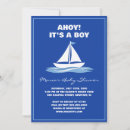 Search for boat baby shower invitations Sailor