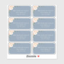 Search for gold address stickers Peony