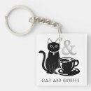 Search for black cat lovers key rings Cute