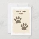 Search for paw print cards Cartoon