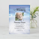 Search for blue funeral invitations Sky