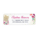 Search for hawaiian flower return address labels Birthday