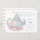 Search for tea pot bridal shower invitations Dusty blue