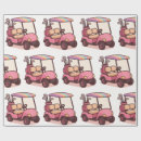 Search for golf carts wrapping paper Golfer