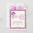 Search for new born baby invitations Purple