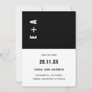 Search for minimalist wedding invitations Initials