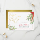 Search for modern christmas wedding save the dates Burgundy