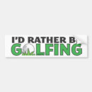 Search for car club bumper stickers Golfer
