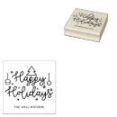 Search for happy holidays rubber stamps Cute