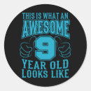 Search for 9 birthday stickers Kids