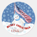 Search for patriotic christmas stickers White