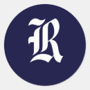 Search for medium blue stickers Initials