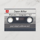 Search for cassette tape business cards Musician