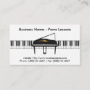 Search for lessons business cards Piano