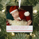 Search for birth announcement christmas tree decorations New parents