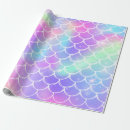 Search for glitter scales wrapping paper Rainbow