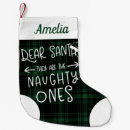 Search for green plaid christmas stockings Simple