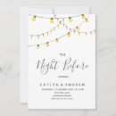 Search for string of lights rehearsal dinner invitations Rustic