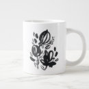 Search for black and white flower mugs Botanical