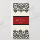 Search for black white red damask invitations Pixdezines