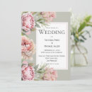 Search for watercolor peonies wedding invitations Elegant