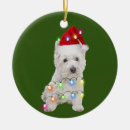 Search for westie christmas tree decorations Santa
