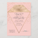 Search for pink and gold birthday invitations Elegant chic