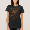 Search for house of the dragon tshirts Fire and blood